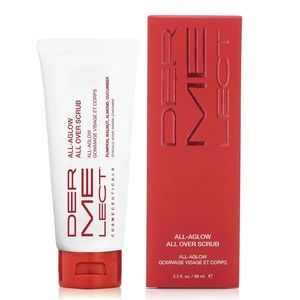NEW Dermelect All Aglow All Over Scrub Antioxidant Face & Body Clean Beauty